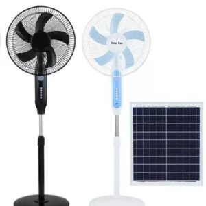 16" solar rechargeable fan