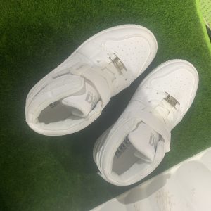 Haki high cut white canvas