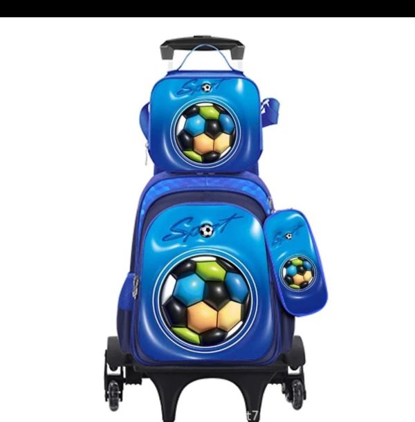3 in 1 trolley school bag - Image 2