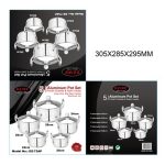 Dzire 5pcs aluminum pot set