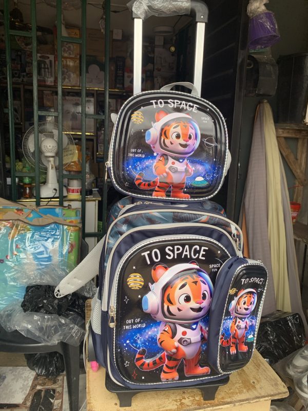 3 in 1 trolley school bag - Image 3