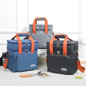 Double layer lunch bag