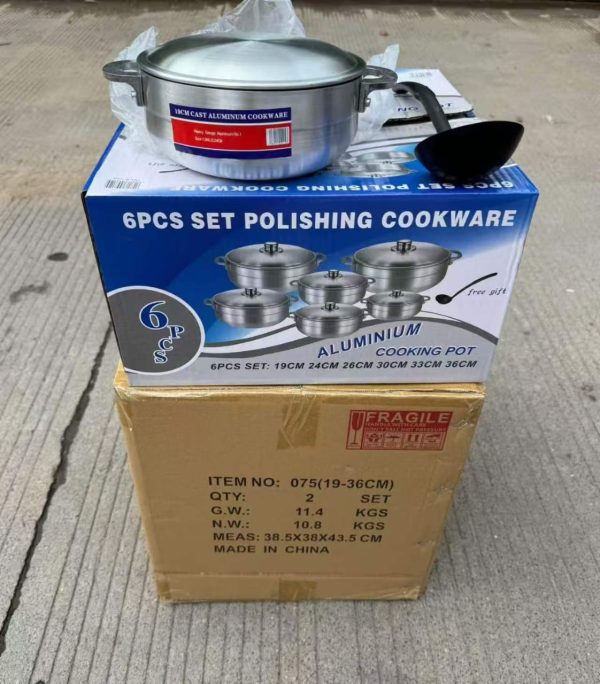 6pcs Aluminum cookware - Image 2
