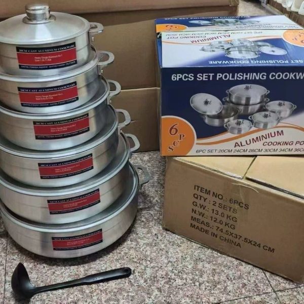 6pcs Aluminum cookware - Image 3
